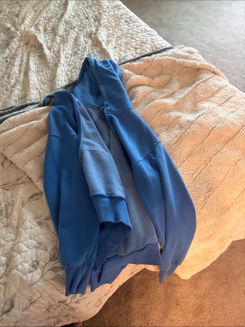 TNA Blue Hoodie Sweater